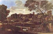 Nicolas Poussin Landscape with the Funeral of Phocion France oil painting artist